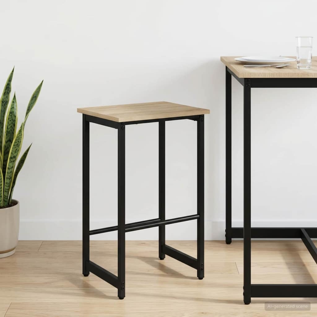 VidaXL Μπαρ σκαμπό Sonoma Δρυς 40 x 32 x 74 εκ Επεξεργασμένο Ξύλο