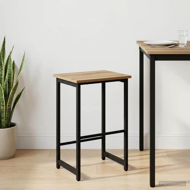 VidaXL Μπαρ σκαμπό Artisan Δρυς 40 x 32 x 74 εκ Επεξεργασμένο Ξύλο