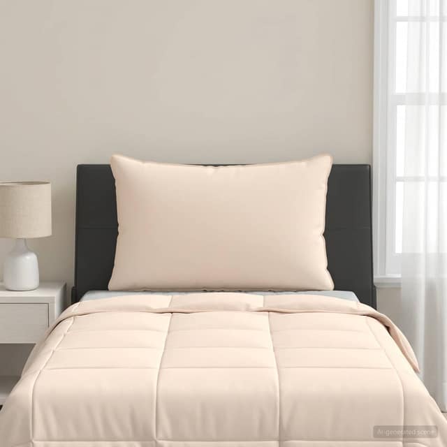 VidaXL Μαξιλάρι 40 x 60 cm Μαλακό Βαμβάκι και καπόκ Μπεζ