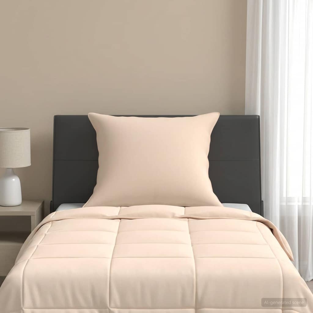 VidaXL Μαξιλάρι 50 x 50 cm Μαλακό Βαμβάκι και καπόκ Μπεζ