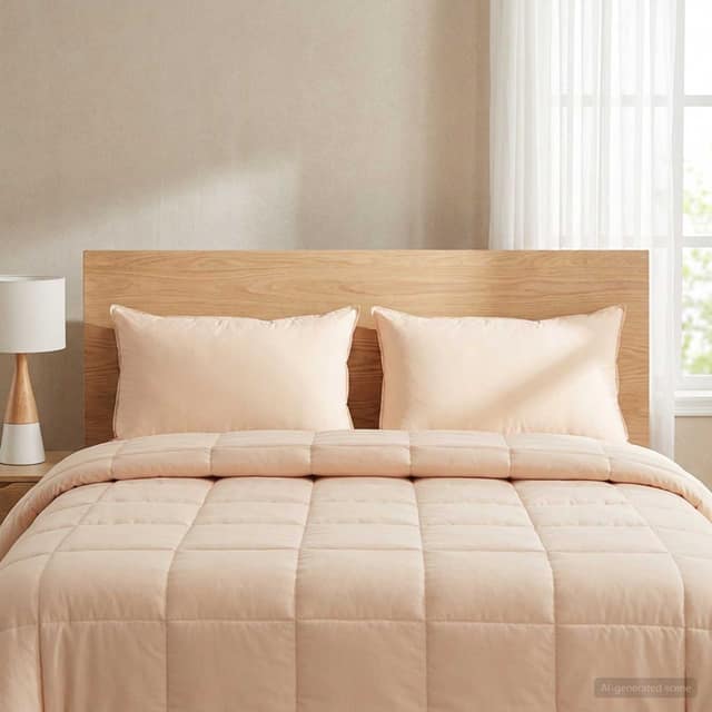 VidaXL Μαξιλάρι 2 τμχ. 30 x 50 cm Μαλακό Βαμβάκι και καπόκ Μπεζ