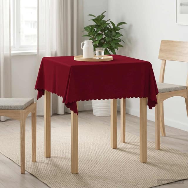VidaXL Ύφασμα Τραπέζης 5 τμχ. Κόκκινο 140 x 140 cm Ορθογώνιος