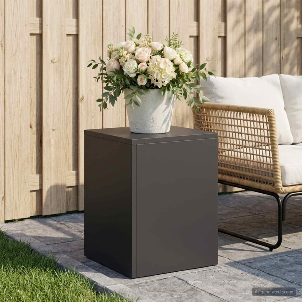 VidaXL Βάση φυτών Μαύρο 30 x 30 x 40 cm Ατσάλι