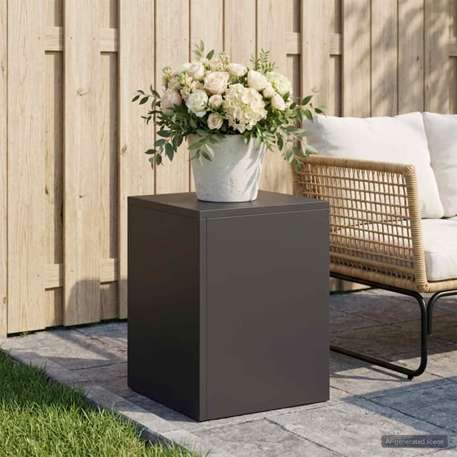 VidaXL Βάση φυτών Μαύρο 30 x 30 x 40 cm Ατσάλι