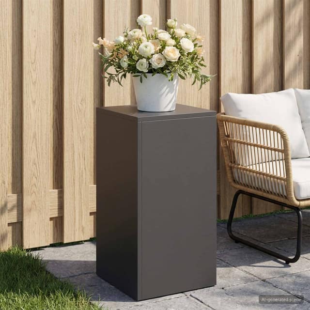 VidaXL Βάση φυτών Μαύρο 30 x 30 x 60 cm Ατσάλι