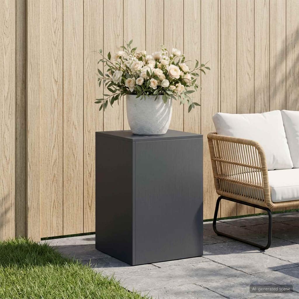 VidaXL Βάση φυτών Ανθρακί 40 x 40 x 60 cm Ανοξείδωτο Ατσάλι