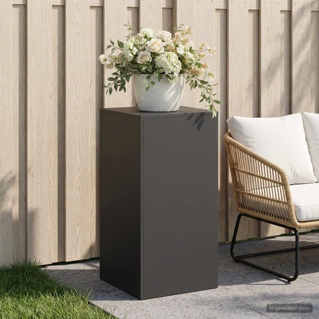 VidaXL Βάση φυτών Μαύρο 40 x 40 x 80 cm Ατσάλι