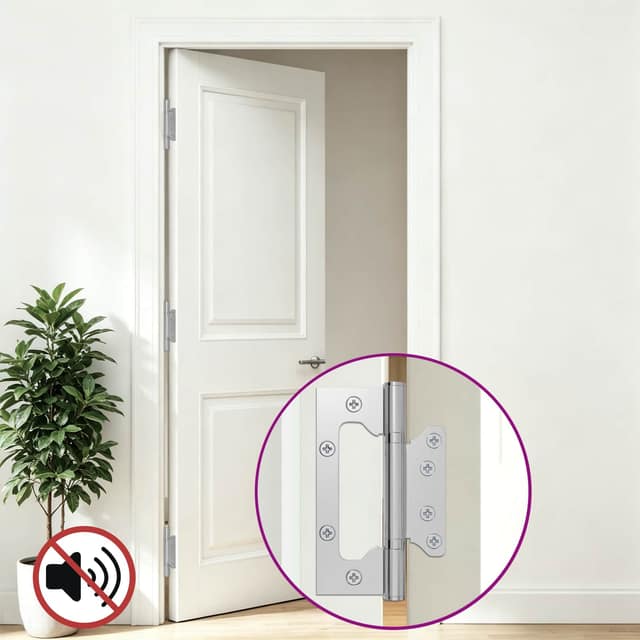 VidaXL Άξονας 4 τμχ. 130 x 78 x 13 mm Ασημί Ατσάλι