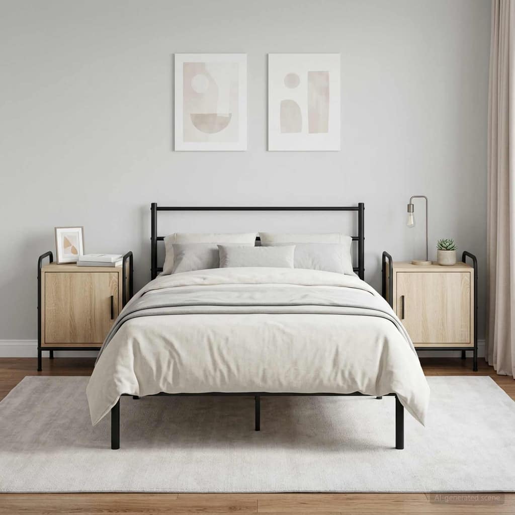 VidaXL Κομοδίνο 2 τμχ. Sonoma Δρυς 40 x 30 x 50 cm Επεξεργασμένο Ξύλο