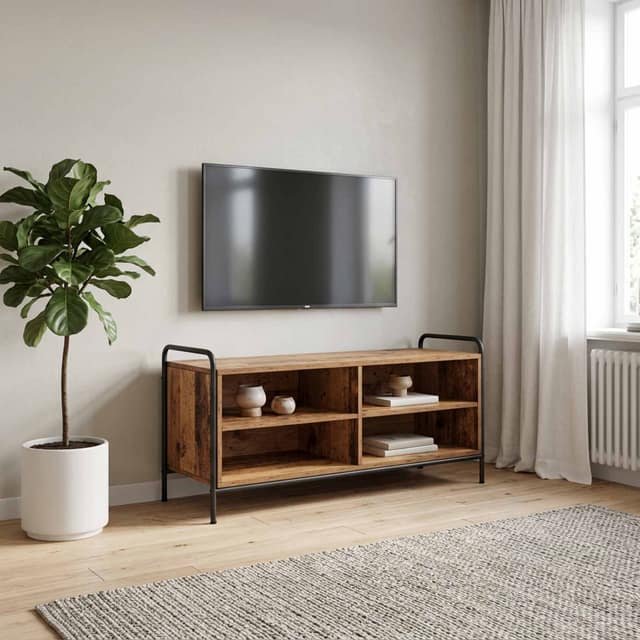VidaXL Ντουλάπι TV 140 x 39,5 x 50 εκ. Παλαιωμένο ξύλο