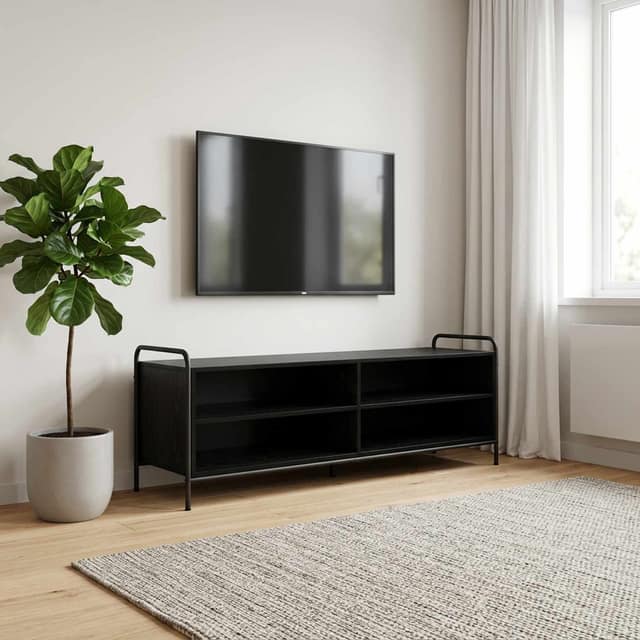 VidaXL Ντουλάπι TV 140 x 39,5 x 50 εκ. Μαύρη Δρυς Επεξεργασμένο Ξύλο