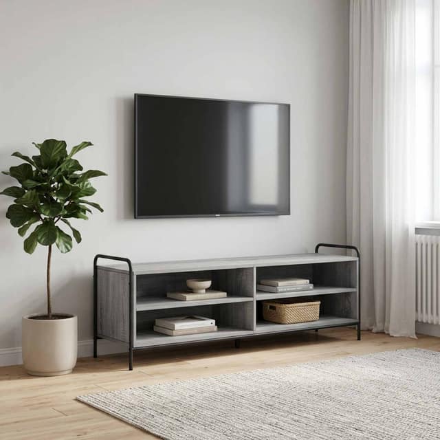 VidaXL Ντουλάπι TV 140 x 39,5 x 50 εκ. Γκρι Sonoma Επεξεργασμένο Ξύλο