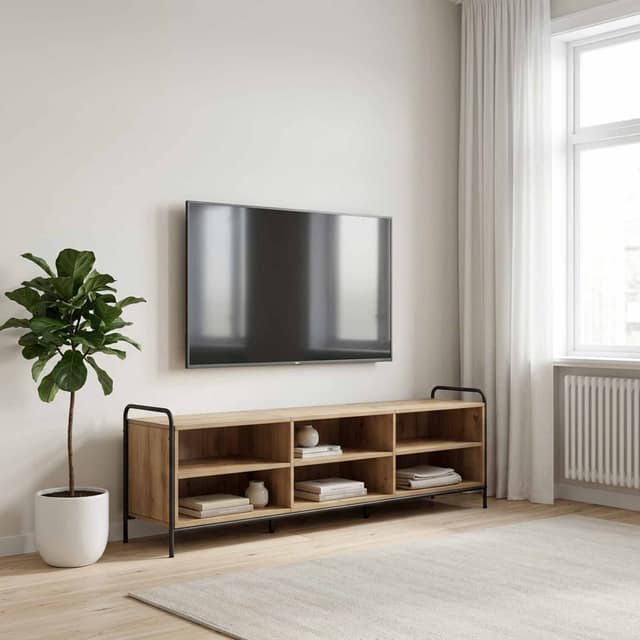 VidaXL Ντουλάπι TV 140 x 39,5 x 50 εκ. Artisan Δρυς Επεξεργασμένο Ξύλο