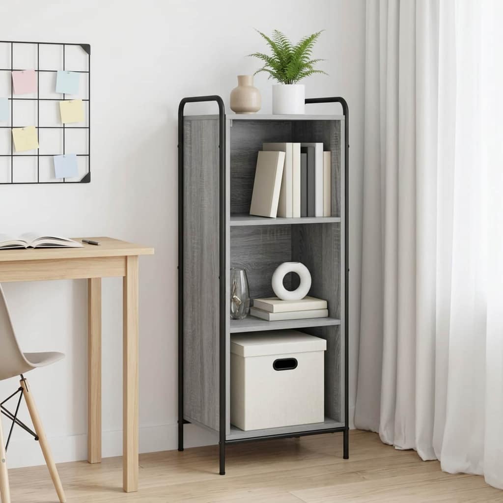 VidaXL Βιβλιοθήκη 55,5 x 33 x 174 εκ Επεξεργασμένο Ξύλο Γκρι Sonoma
