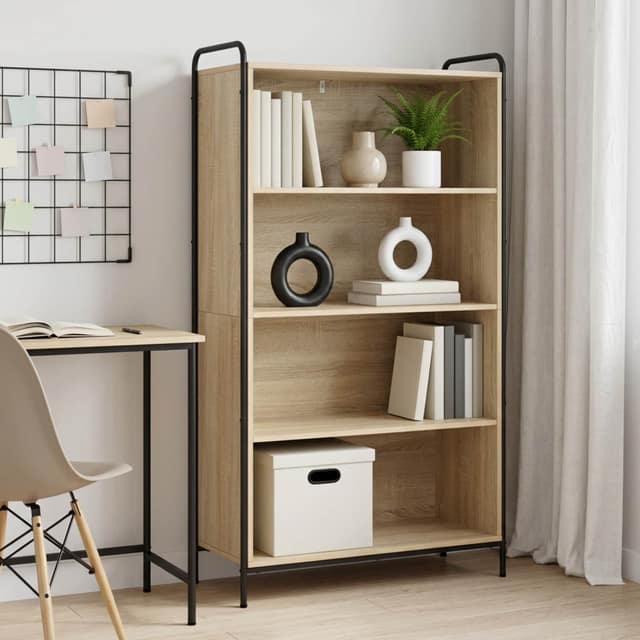 VidaXL Βιβλιοθήκη 55,5 x 33 x 174 εκ Επεξεργασμένο Ξύλο Sonoma Δρυς