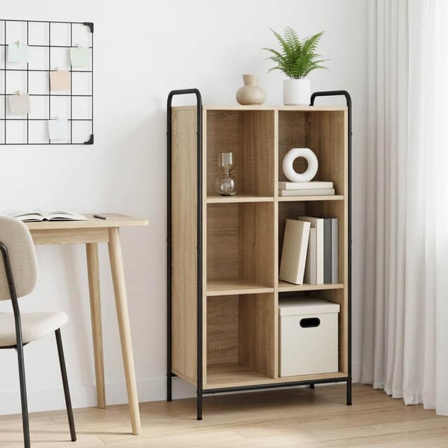 VidaXL Βιβλιοθήκη 57 x 33 x 111 εκ Επεξεργασμένο Ξύλο Sonoma Δρυς