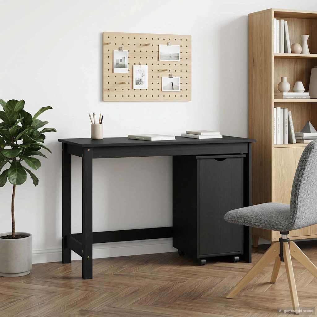VidaXL Σετ Γραφείου και Ντουλάπας MOSS 2 τμχ. Γκρι 112 x 50 x 75 εκ.