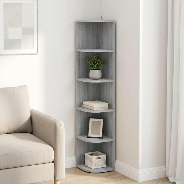 VidaXL Γωνιακό ράφι 5 επίπεδα 25 x 31 x 131 εκ Επεξεργασμένο Ξύλο
