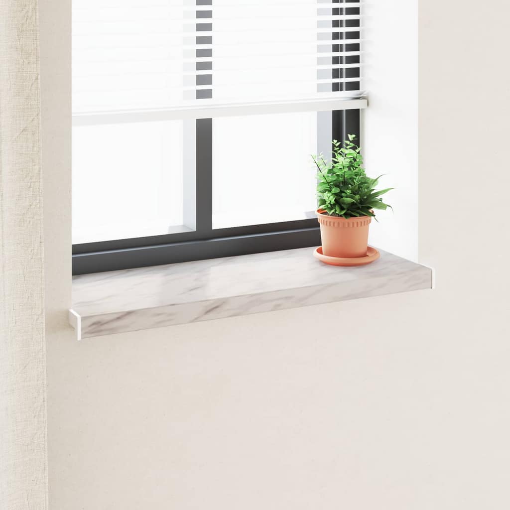 VidaXL Σαβανωτό Παραθύρου Υφή Μάρμαρου 80 x 30 x 4,5 εκ PVC