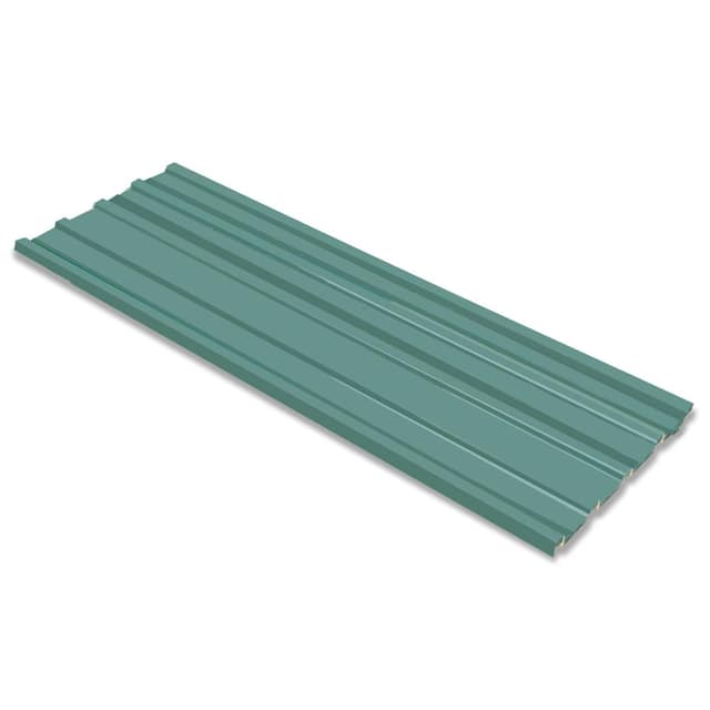 VidaXL Πάνελ οροφής 12 τμχ. Πράσινο 129 x 45 εκ. Γαλβανισμένος χάλυβας