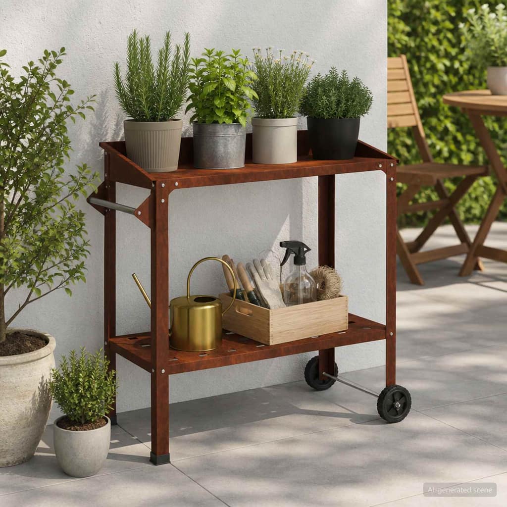 VidaXL Τραπέζι Φυτεύσεων με Ρόδες 96 x 50 x 89 εκ.