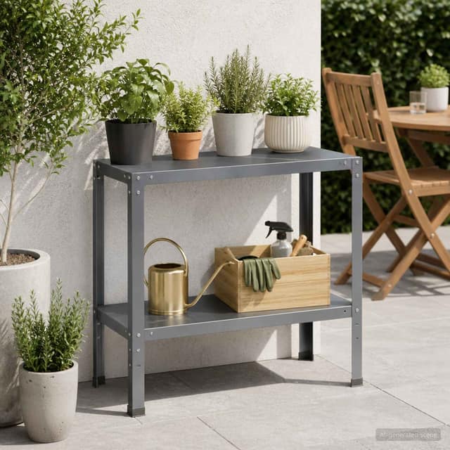 VidaXL Τραπέζι φύτευσης 100 x 40 x 80 cm Χάλυβας με επίστρωση πούδρας
