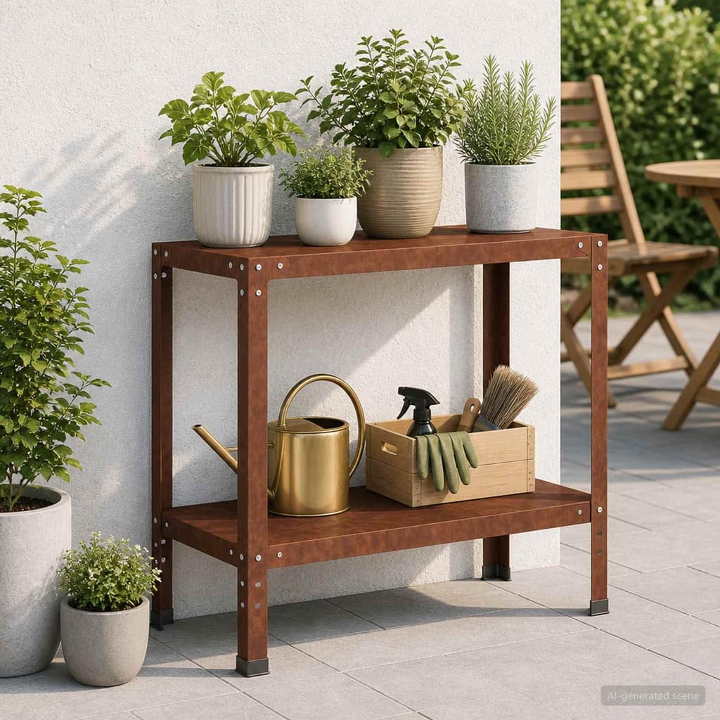 VidaXL Τραπέζι φύτευσης 100 x 40 x 80 cm Ατσάλι Σκληρυθέν στον Αέρα