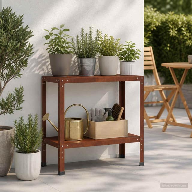 VidaXL Τραπέζι φύτευσης 80 x 40 x 80 cm Ατσάλι Σκληρυθέν στον Αέρα