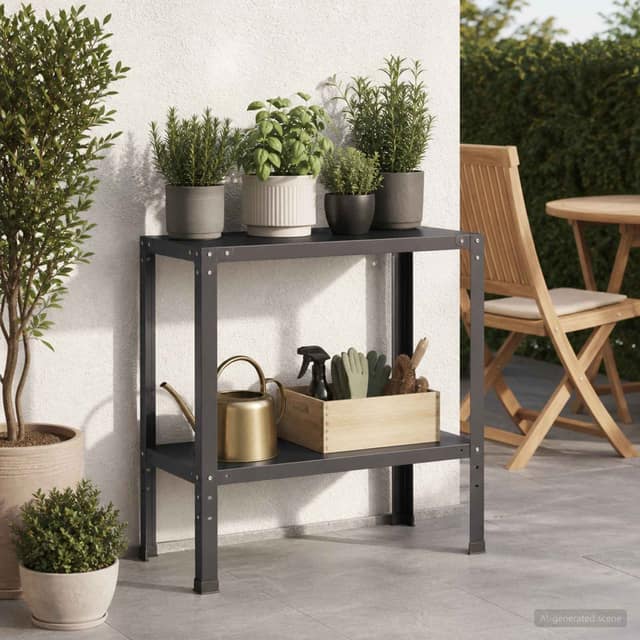 VidaXL Τραπέζι φύτευσης 60 x 40 x 80 εκ Χάλυβας με επίστρωση πούδρας