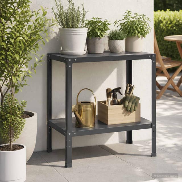 VidaXL Τραπέζι φύτευσης 80 x 50 x 80 cm Χάλυβας με επίστρωση πούδρας