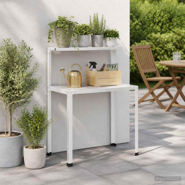 VidaXL Τραπέζι φύτευσης 100 x 50 x 104 cm Χάλυβας με επίστρωση πούδρας