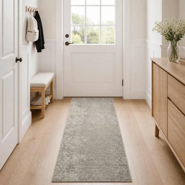 VidaXL Χαλί Μπεζ 80 x 400 cm 100% Πολυεστέρας 3 mm Πλένεται
