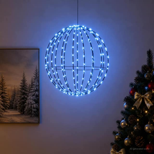 VidaXL Χριστουγεννιάτικη Φινάλε Φωτιστικό 120 LED Μπλε