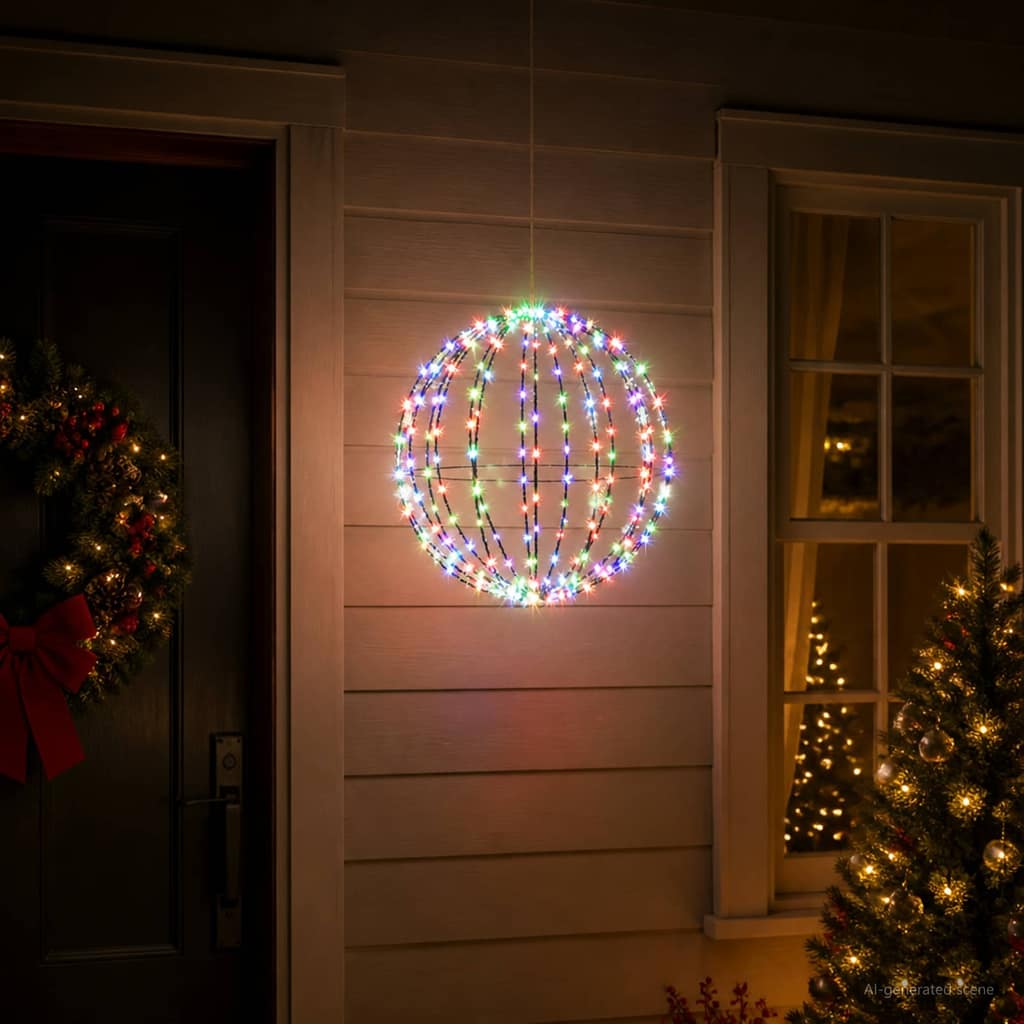 VidaXL Χριστουγεννιάτικη Φινάλε Φωτιστικό 96 LED Πολύχρωμο