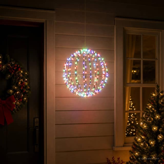 VidaXL Χριστουγεννιάτικη Φινάλε Φωτιστικό 96 LED Πολύχρωμο