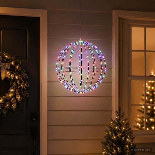 VidaXL Χριστουγεννιάτικη Φινάλε Φωτιστικό 120 LED Πολύχρωμο