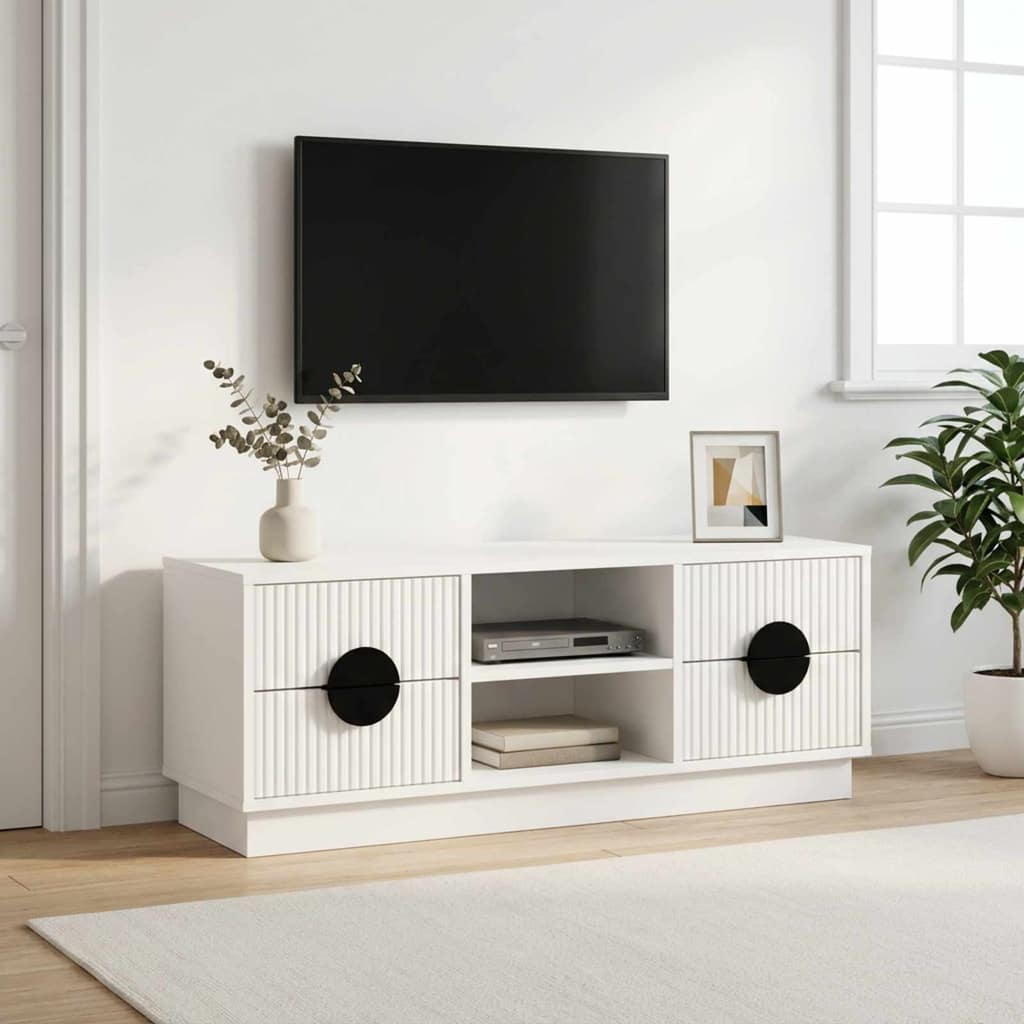 VidaXL Ντουλάπι TV VENRAY 101 x 36,5 x 40 cm Λευκό