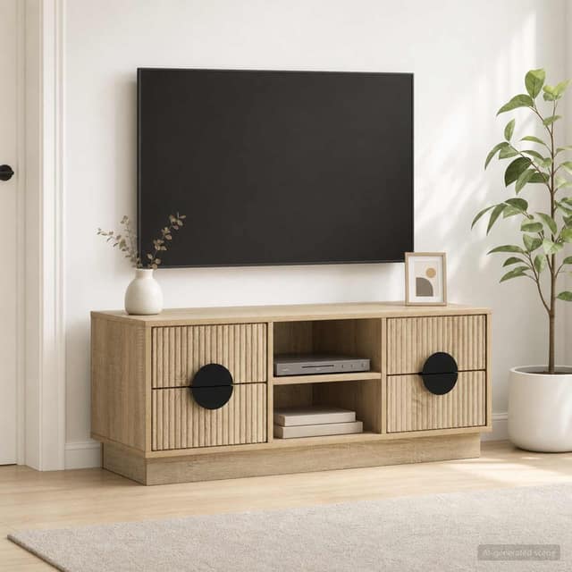 VidaXL Ντουλάπι TV VENRAY 101 x 36,5 x 40 cm Sonoma Δρυς