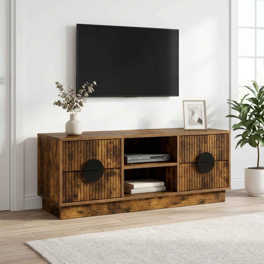 VidaXL Ντουλάπι TV VENRAY 101 x 36,5 x 40 cm Καπνισμένο Ξύλο Δρυός