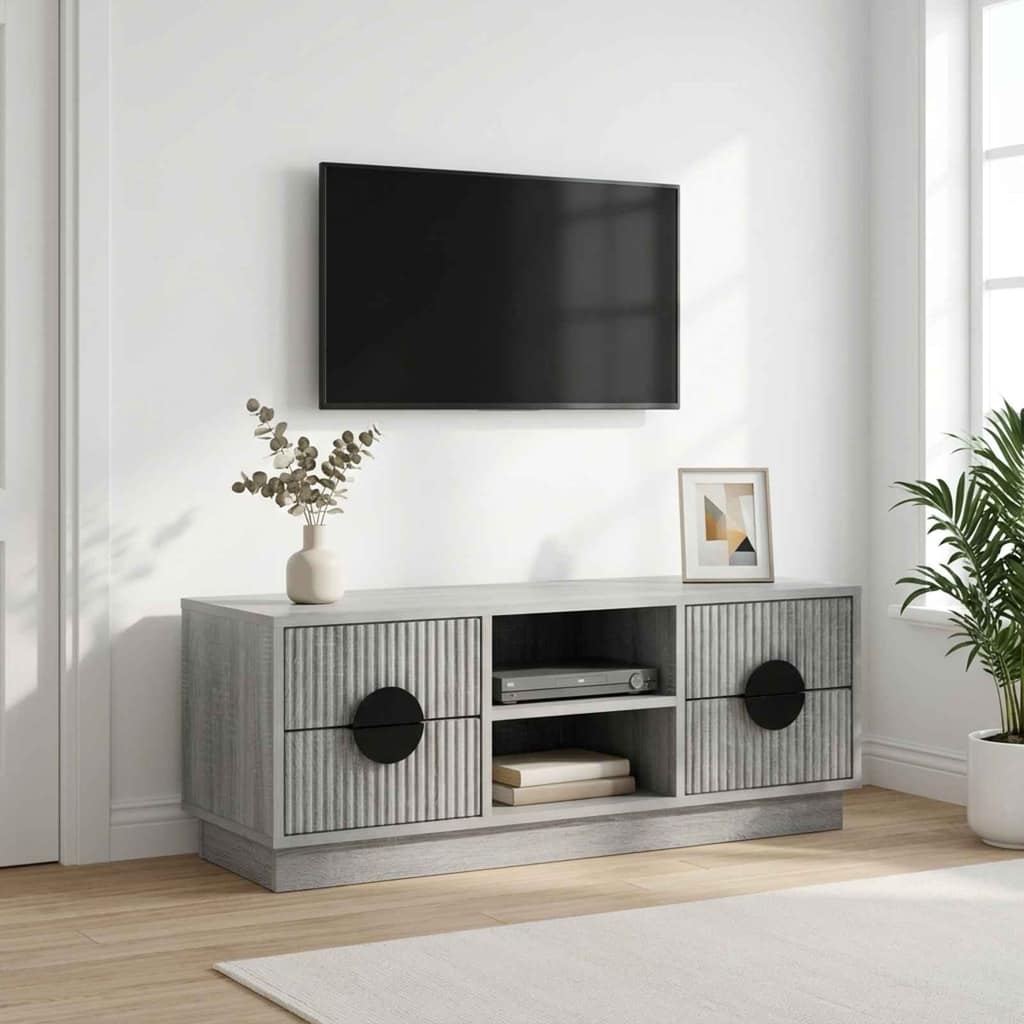 VidaXL Ντουλάπι TV VENRAY 101 x 36,5 x 40 cm Γκρι Sonoma