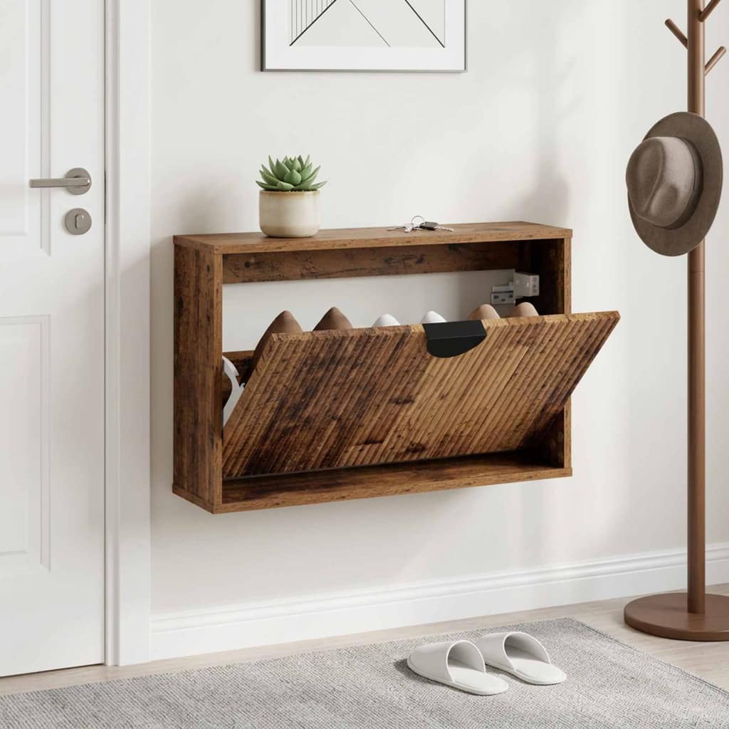 VidaXL Ντουλάπα Παπουτσιών VENRAY 70 x 17 x 43 cm Επεξεργασμένο Ξύλο