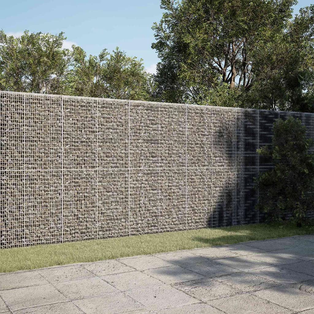 VidaXL Γκαμπιόν με σύρμα 5 mm και πλέγμα 5x2,5 cm 1100x100x200 εκ