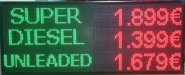 ΔΙΑΦΗΜΗΣΤΙΚΗ ΠΙΝΑΚΙΔΑ LED 128x48 ΚΟΚΚΙΝΗ-ΠΡΑΣΙΝΗ