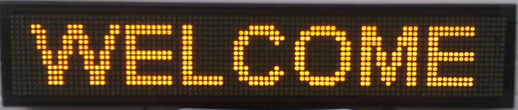 ΔΙΑΦΗΜΗΣΤΙΚΗ ΠΙΝΑΚΙΔΑ LED 96x16 ΚΙΤΡΙΝΗ