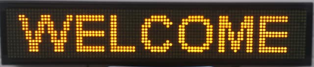 ΔΙΑΦΗΜΗΣΤΙΚΗ ΠΙΝΑΚΙΔΑ LED 96x16 ΚΙΤΡΙΝΗ