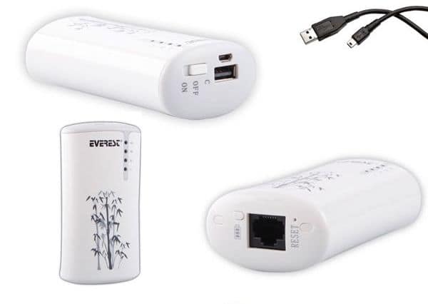 EVEREST EWN-729P POWERBANK + 3G ROUTER/ΜΟΝΤΕΜ