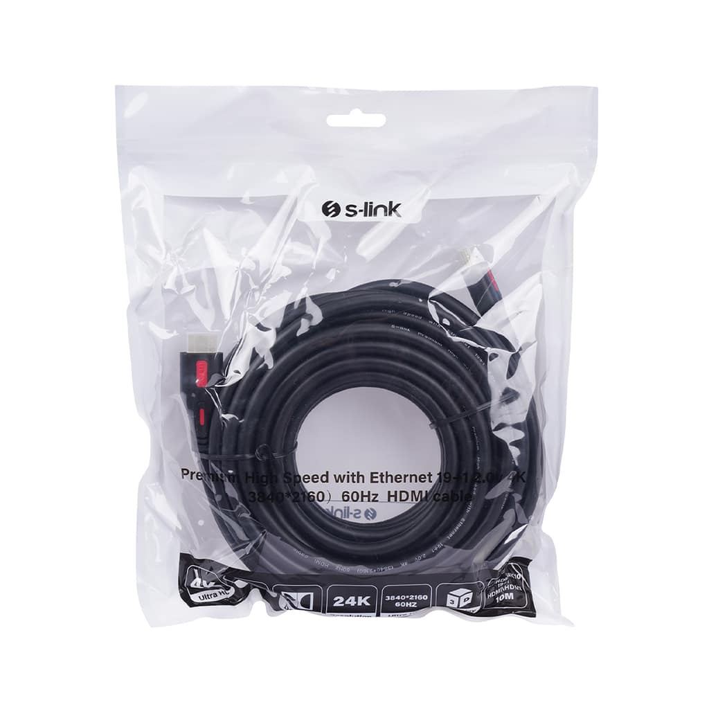 S-LINK SL-HDMI 4K10 19+1 V2.0 4K 60HZ ΚΑΛΩΔΙΟ HDMI 10 M.