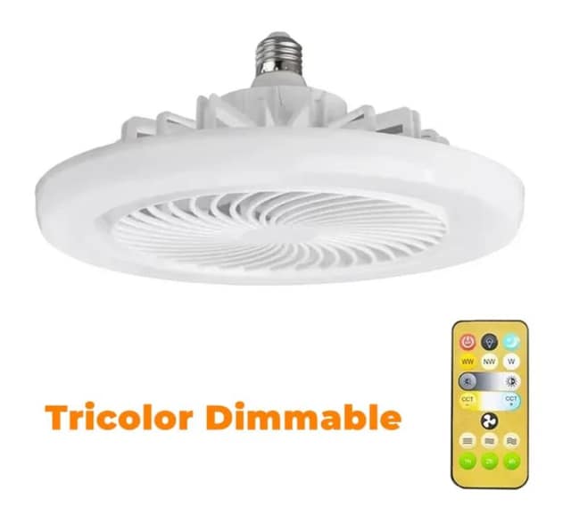 30W E27 Φωτιστικό Οροφής LED με Ανεμιστήρα και Τηλεχειριστήριο