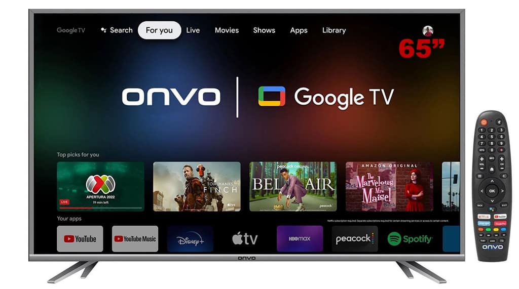 ONVO 65OV9000U ULTRA HD GOOGLE SMART LED TV