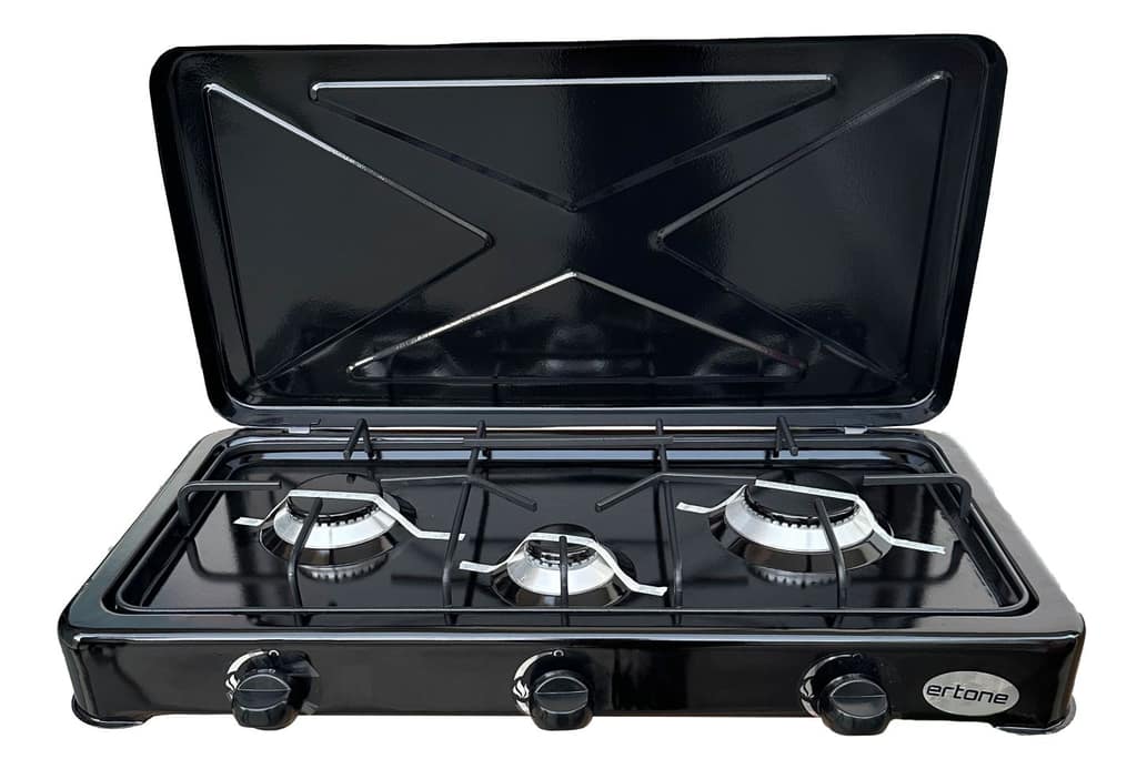 ERTONE ERT-MN-213NG BLACK 3 GAS Εστία Υγραερίου
